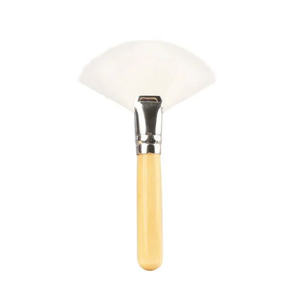 Large Flat Highlight Blush Fan-Shaped Makeup Brush Powder Loose Powder Face Brush Korean Soft Cosy Even Color Tools For Women