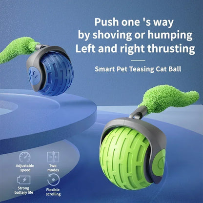 Speedy Tail 2.0 – Auto-Moving Ball with Replaceable Tail for Cats & Dogs