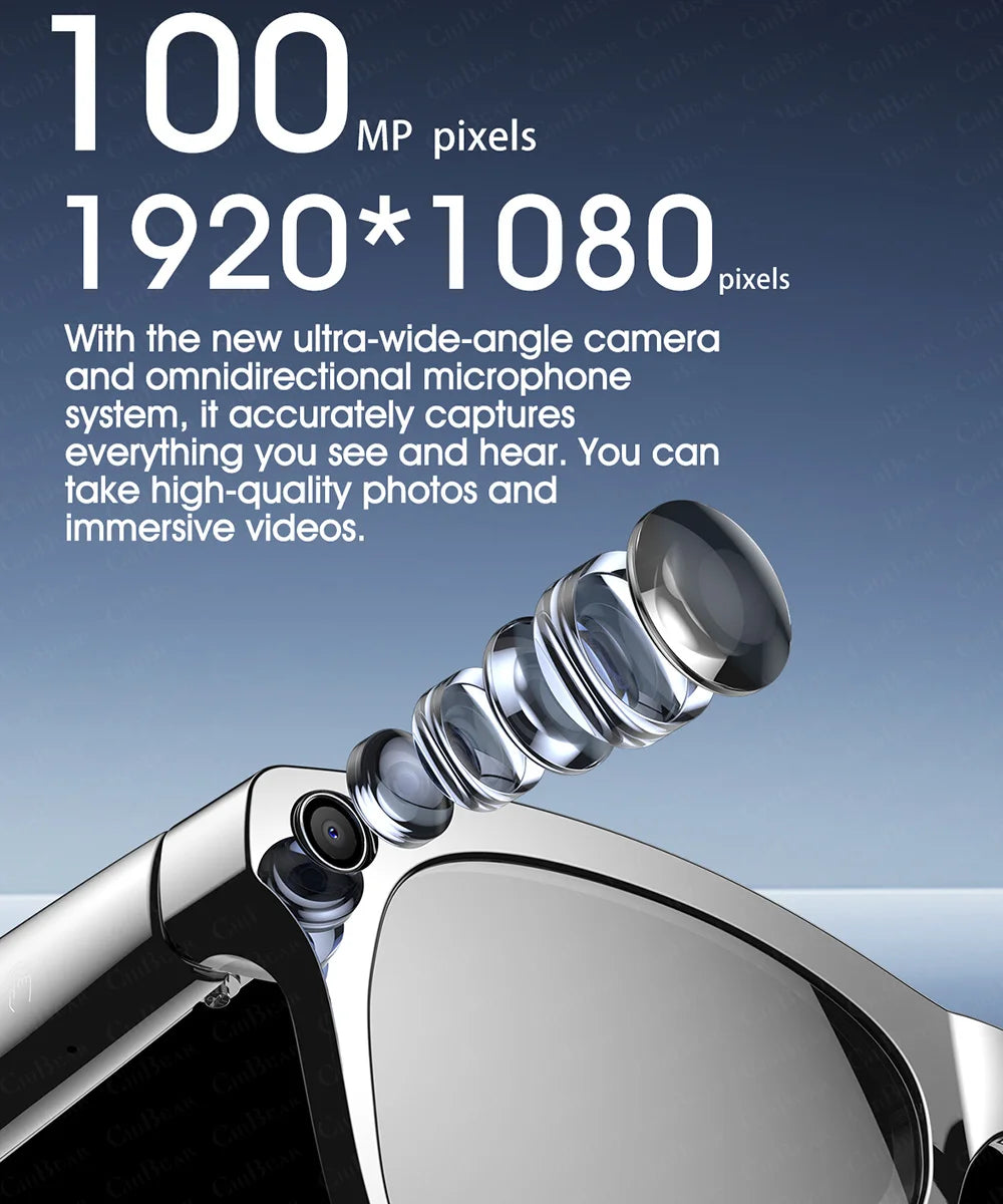 AI Smart Glasses with 100MP Camera