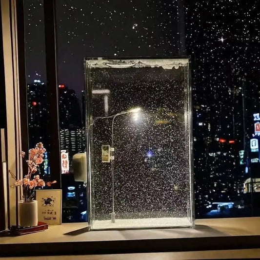 DIY Snowy Street Lamp Night Light Gift