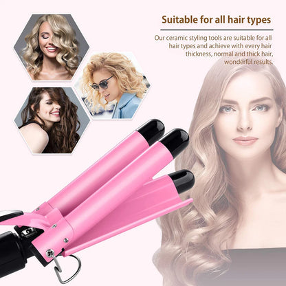 20/32mm Hair Curler Triple Barrels Ceramic Hair Curling Iron Professional Hair Waver Tongs Styler Tools for All Hair Types