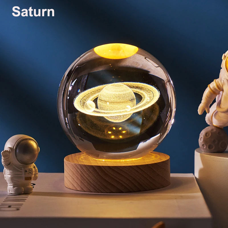 Solar System Ball Light Planets & Moon Design