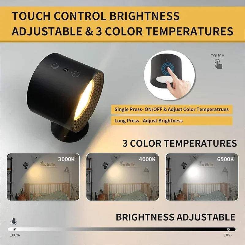 LED Double Head Wall Lamp 2Pcs