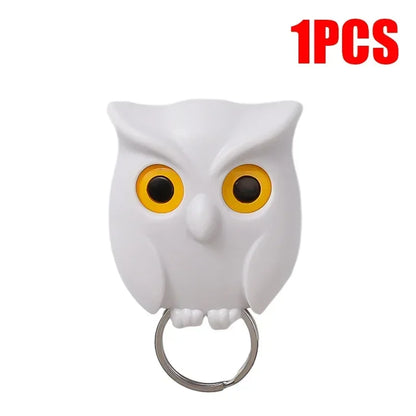 Magnetic Owl Key Holders – Self-Adhesive Wall Hooks (Set Of 3)