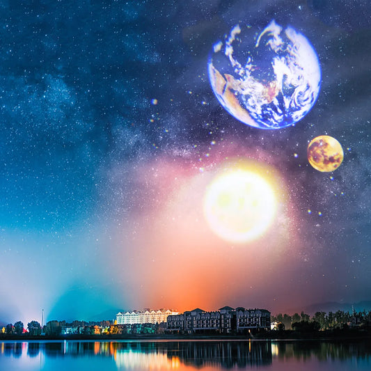 Earth & Moon Planet Projector Night Light
