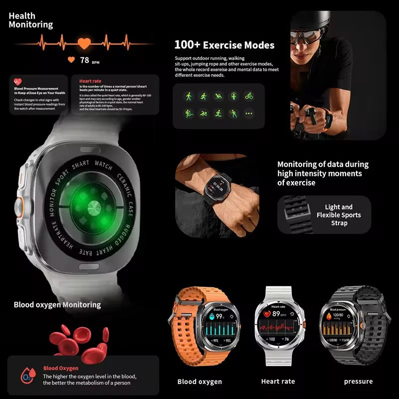 Samsung Ultra Watch 7 with GPS, NFC, 32GB & Bluetooth Calling