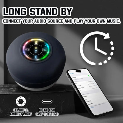 Waterproof Bluetooth Speaker with LED Lights