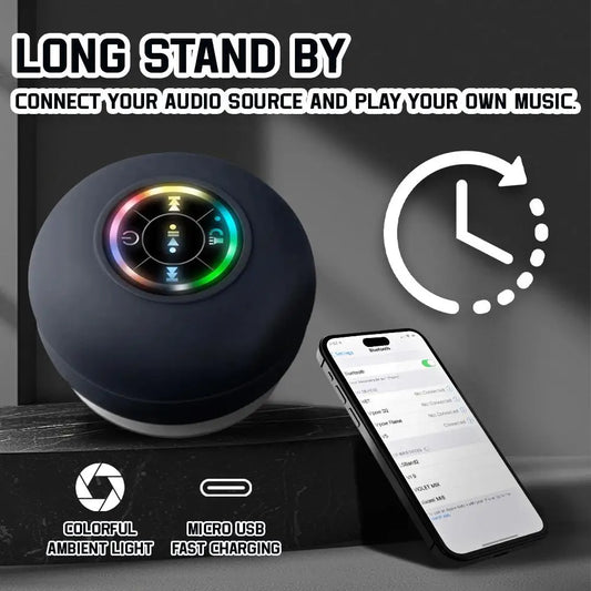 Waterproof Bluetooth Speaker with LED Lights