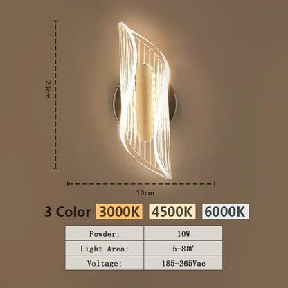 Nordic Rotatable Golden Bird LED Wall Lamp