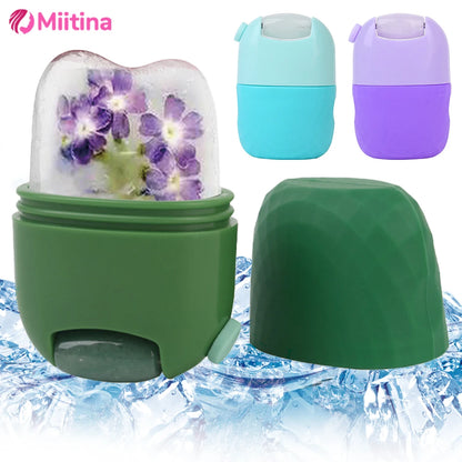 2-in-1 Ice Facial Roller & Ice Ball Tray