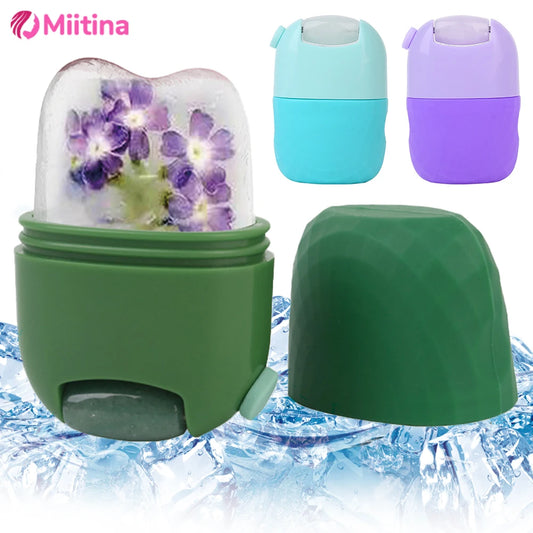 2-in-1 Ice Facial Roller & Ice Ball Tray