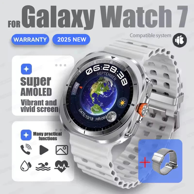 Samsung Ultra Watch 7 with GPS, NFC, 32GB & Bluetooth Calling