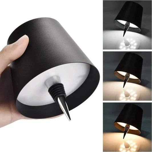 USB Bottle Table Lamp – Touch Control, 3 colors