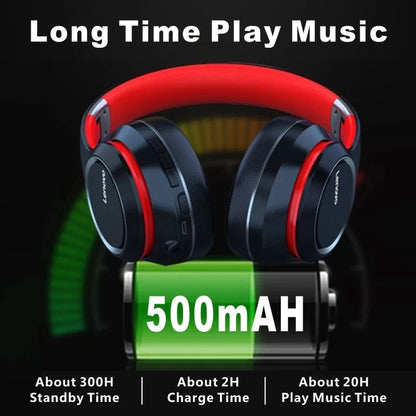 Lenovo Wireless Headphones – Foldable Bluetooth Headset for Gaming & Work
