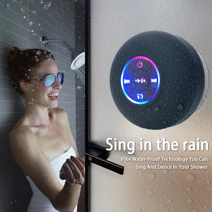 Portable Bluetooth Speaker with LED Lights- Waterproof