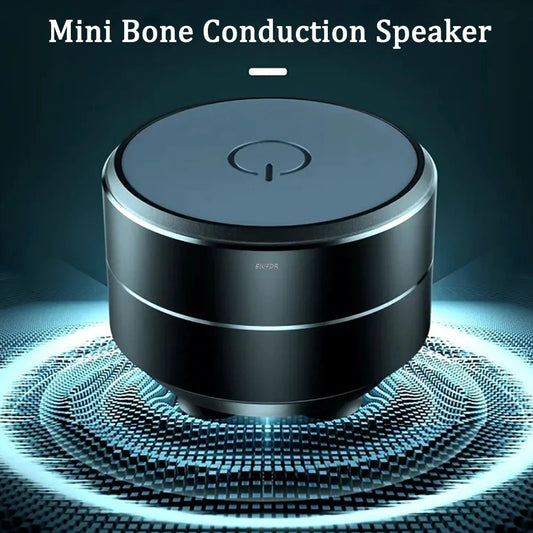 Mini Bone Conduction Bluetooth Speaker – Portable Wireless Stereo Audio