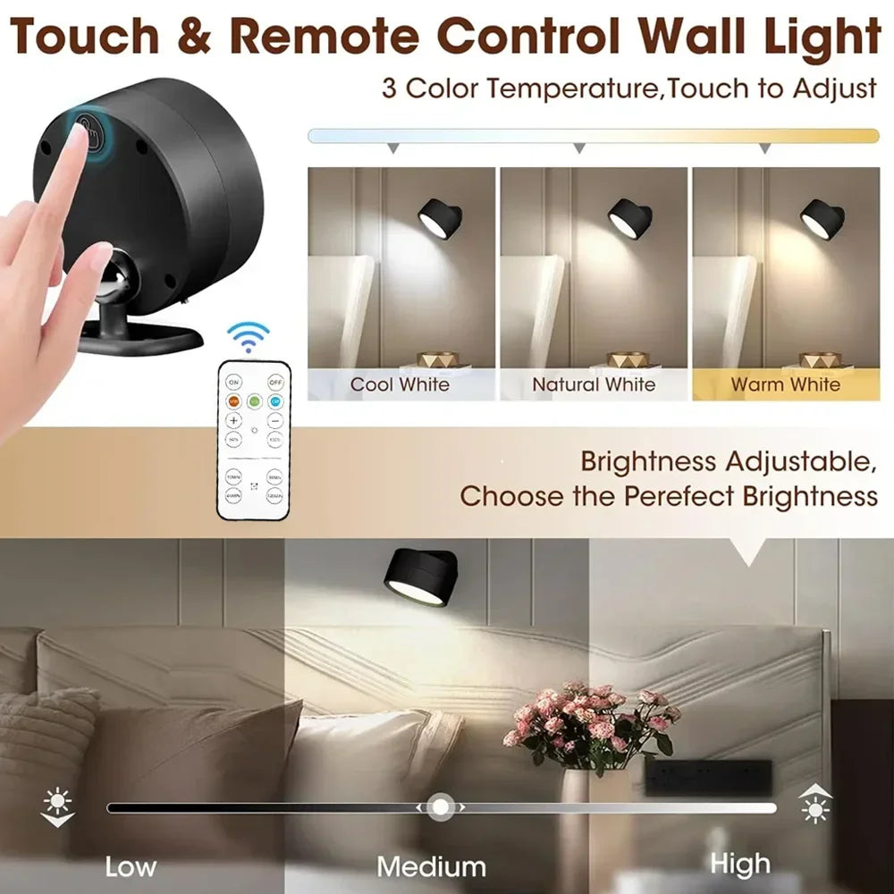 360° Rotatable LED Wall Sconce