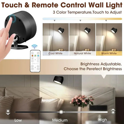 360° Rotatable LED Wall Sconce