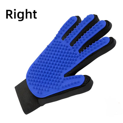 Pet Grooming Glove Comb – Cat & Dog Hair Remover, Deshedding Brush