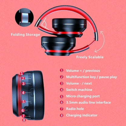 Lenovo Wireless Headphones – Foldable Bluetooth Headset for Gaming & Work