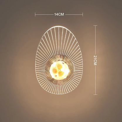 Nordic Rotatable Golden Bird LED Wall Lamp