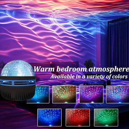 Water Wave LED Projector Light – 7 Color Modes,
