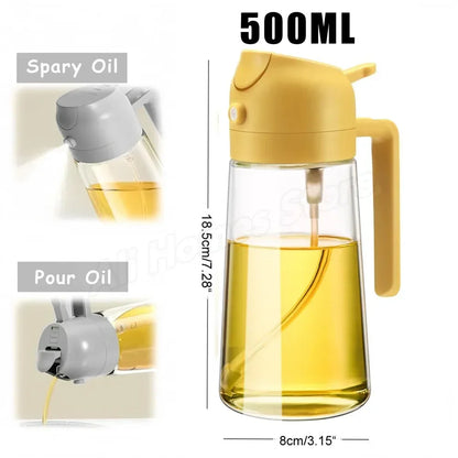 2-in-1 Oil Dispenser Bottle & Sprayer