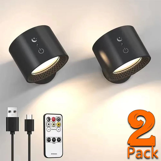 LED Double Head Wall Lamp 2Pcs