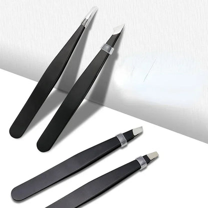 4pcs Colorful Stainless Steel Eyebrow Tweezer