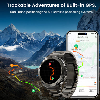 Military-Grade GPS Smartwatch for Men