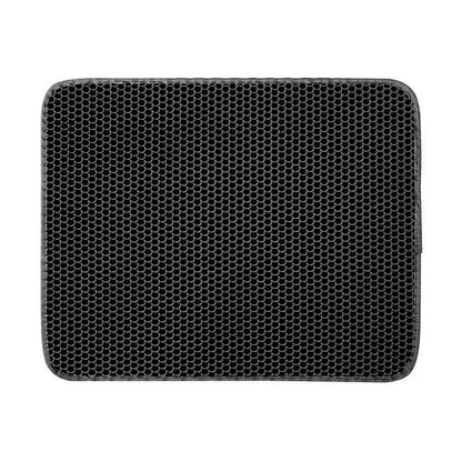 Large Waterproof Cat Litter Mat – Non-Slip Double-Layer
