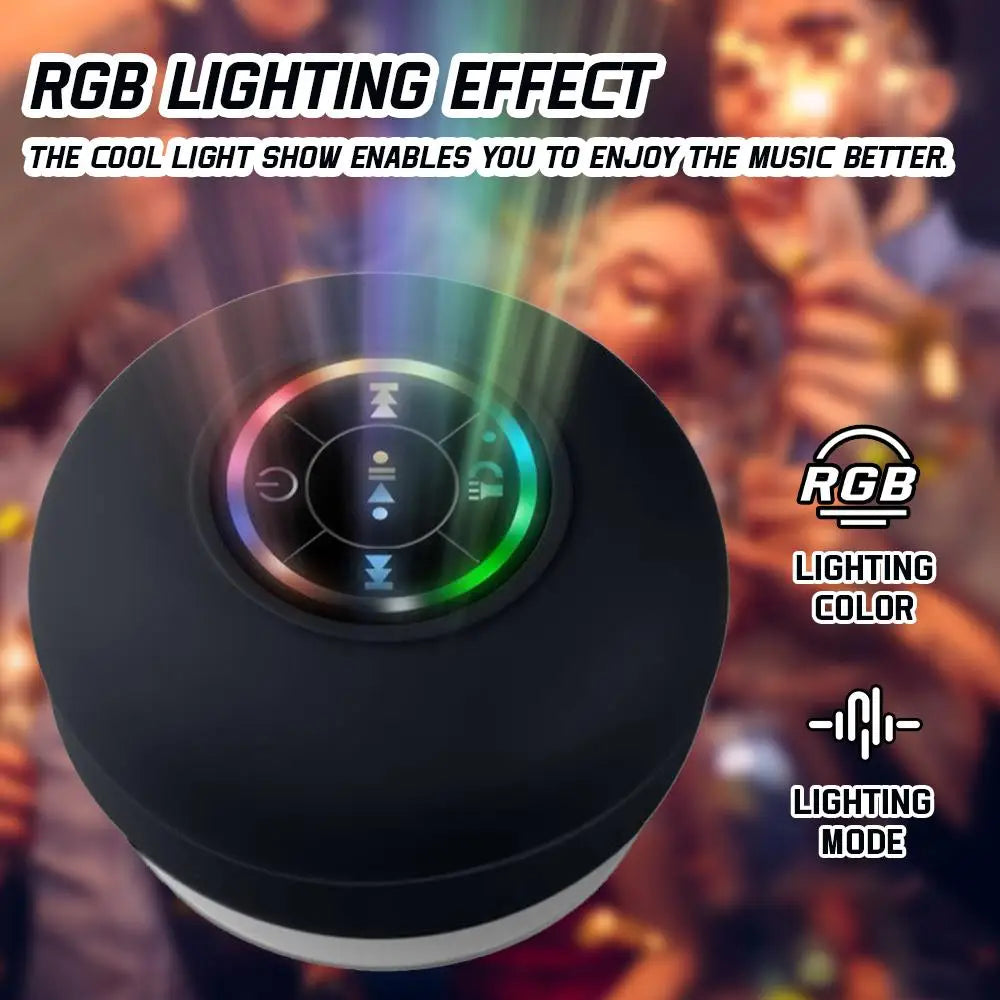 Waterproof Bluetooth Speaker with LED Lights