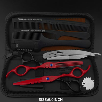6 Japanese Professional Hairdressing Scissors Set