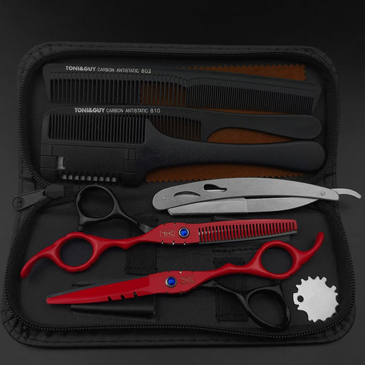 6 Japanese Professional Hairdressing Scissors Set