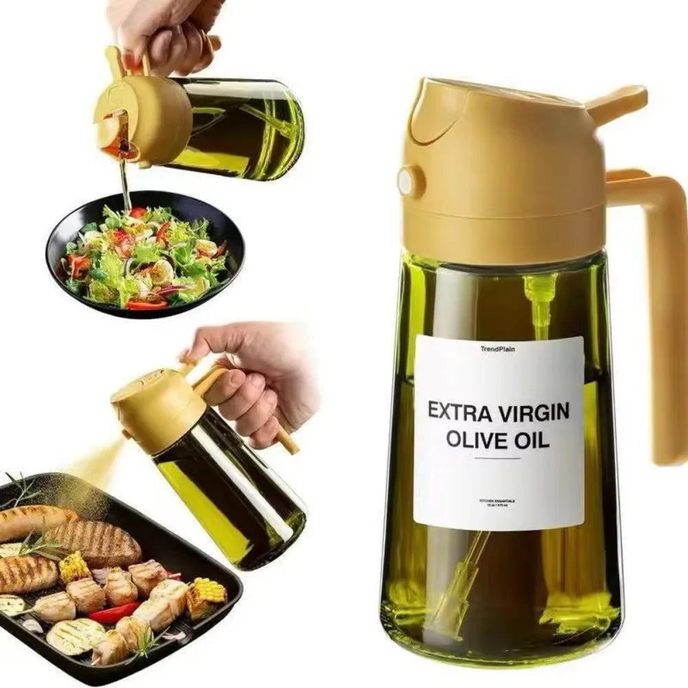 2-in-1 Olive Oil Dispenser & Sprayer