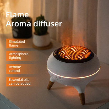 Flame Jellyfish Aroma Diffuser with LED & Remote