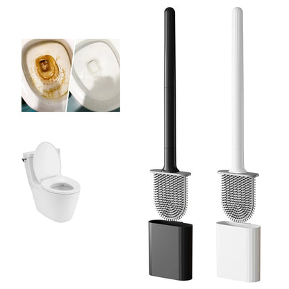 Silicone Toilet Bowl Brush with Long Handle