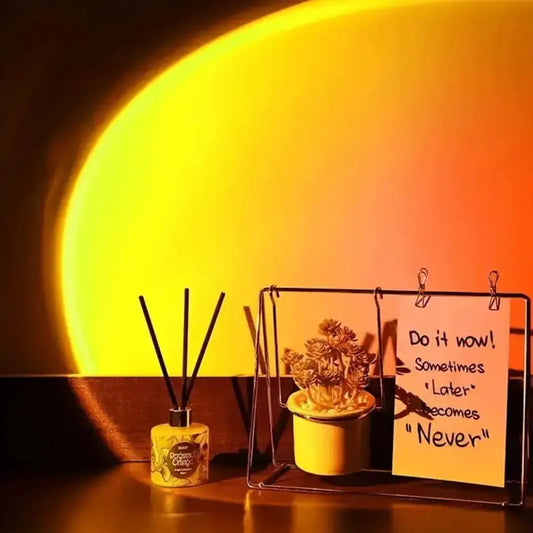 Sunset Projection Lamp Romantic Ambient Light for Bedroom & Living Room