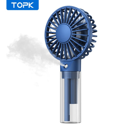 Mini Spray Fan, Portable & Rechargeable, Personal Misting Cooling