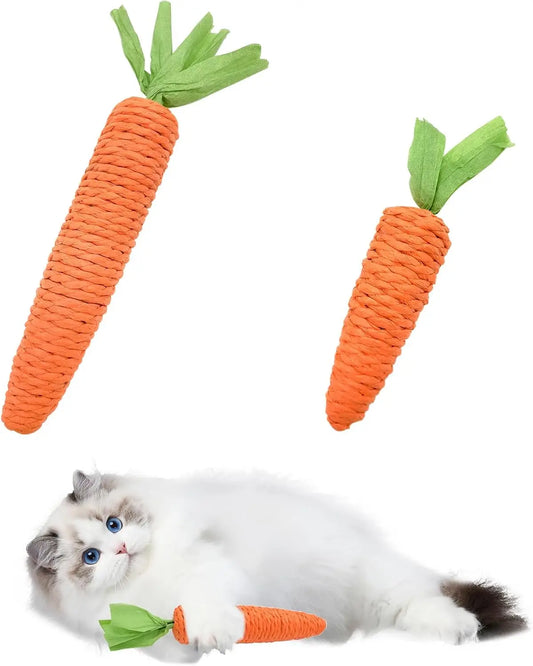 Bite Proof Carrot Cat Teaser Stick