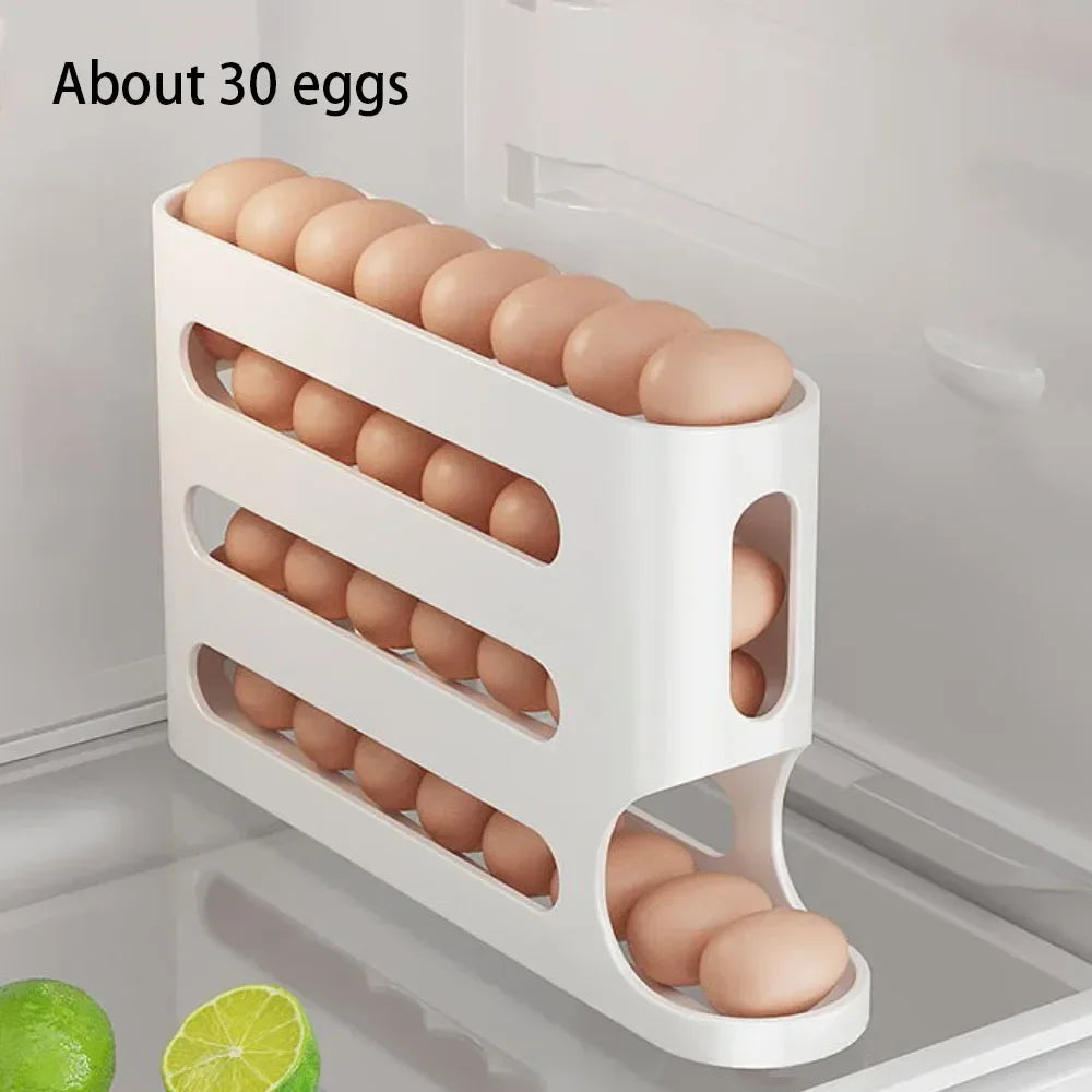 4-Layer Automatic Rolling Egg Holder
