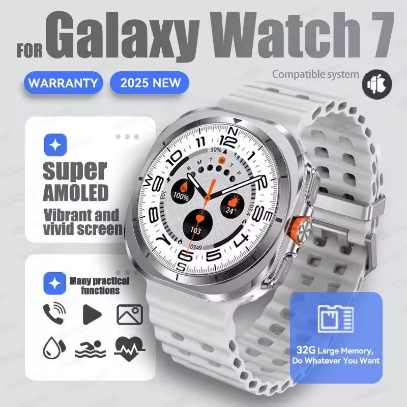 Samsung Ultra Watch 7 with GPS, NFC, 32GB & Bluetooth Calling
