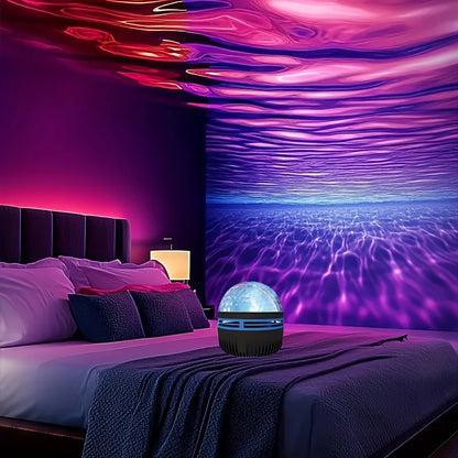 Water Wave LED Projector Light – 7 Color Modes,