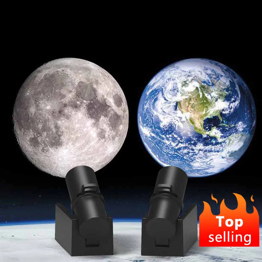 Earth & Moon Planet Projector Night Light