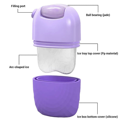 2-in-1 Ice Facial Roller & Ice Ball Tray