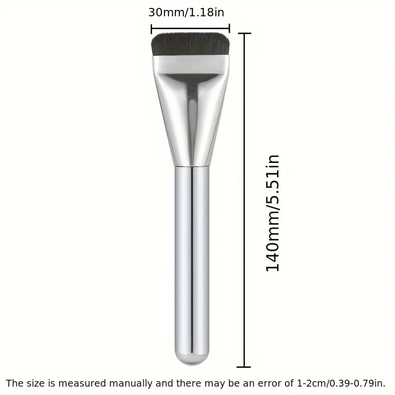 2Pcs Oval Nylon Foundation Brush