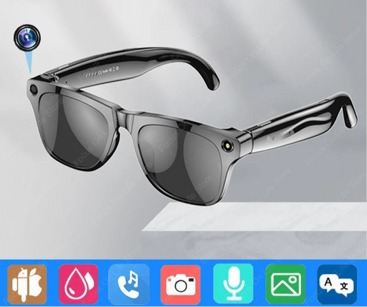 Smart Glasses with AI Translator & 50+ Features