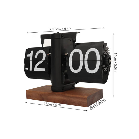 Auto Page Turning Clock Retro Flip Clock for Desk & Home Decor