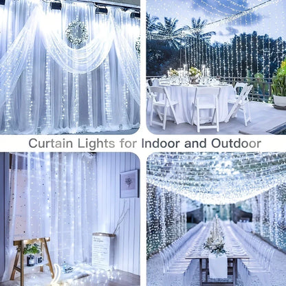 Remote Control USB LED Curtain Fairy Lights