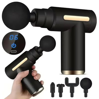 Portable Fascia Massage Gun with LCD
